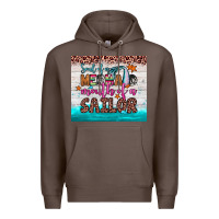Coffee soul of a mermaid mouth of a sailor Premium Hoodie - JahusDesignShop