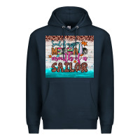 Navy soul of a mermaid mouth of a sailor Premium Hoodie - JahusDesignShop