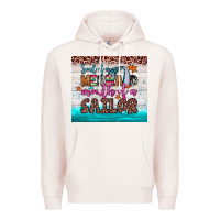 Pale Pink soul of a mermaid mouth of a sailor Premium Hoodie - JahusDesignShop