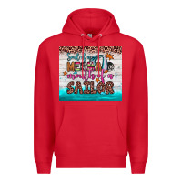 Red soul of a mermaid mouth of a sailor Premium Hoodie - JahusDesignShop