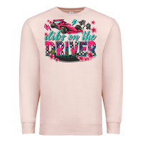 Pale Pink dibs on the driver Premium Sweatshirt - texasbilliewilder