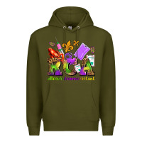 Army Green mardi gras rca resident care assistant Premium Hoodie - AdoDesignShop