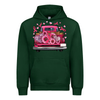 Forest Green breast cancer farm truck Urban Hoodie - Artiststas