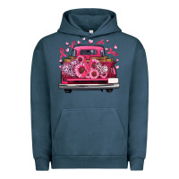 Pigment Midnight Navy breast cancer farm truck Urban Hoodie - Artiststas