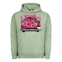 Pigment Oil Green breast cancer farm truck Urban Hoodie - Artiststas