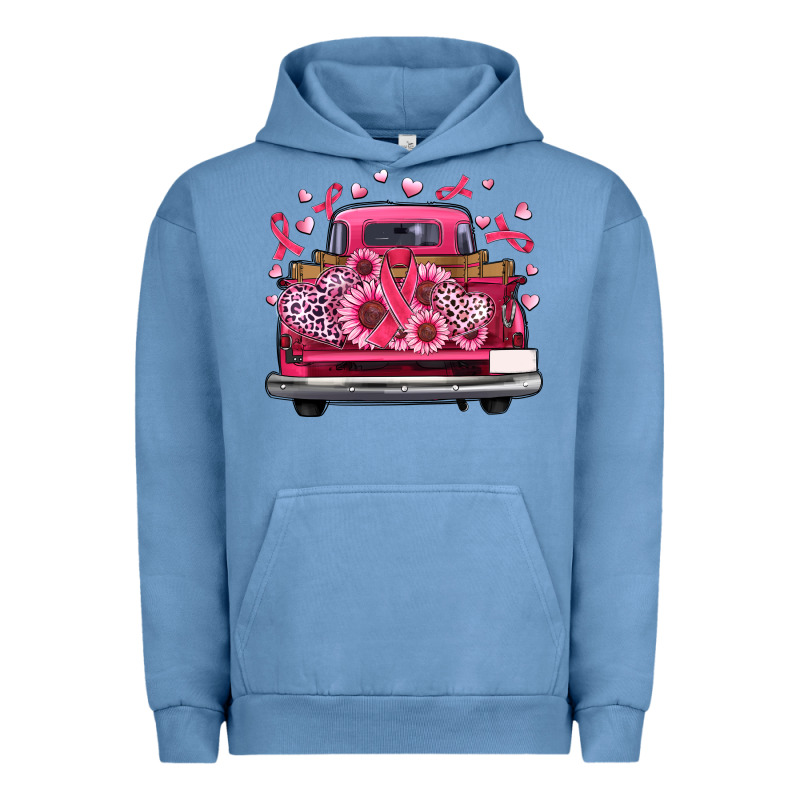 Breast Cancer Farm Truck Urban Hoodie by Artiststas | Teevron