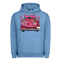 Pigment Pebble Blue breast cancer farm truck Urban Hoodie - Artiststas