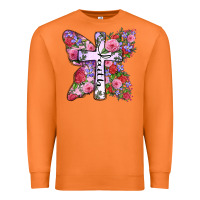 Carrot faith butterfly cross Premium Sweatshirt - Zillion Design Studio