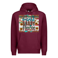 Burgundy smart  sassy fierce Premium Hoodie - JahusDesignShop