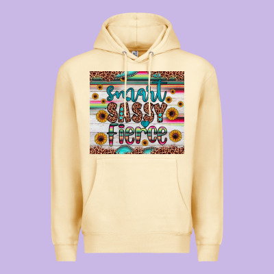 Smart  Sassy Fierce Premium Hoodie Designed By Jahusdesignshop
