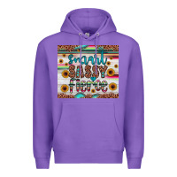 Purple smart  sassy fierce Premium Hoodie - JahusDesignShop