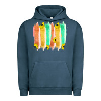 Pigment Midnight Navy Western Color Farm Life Brush Strokes Urban Hoodie - Bettercallsaul