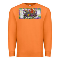 Carrot Mardi Gras Truck And Fleur De Lis Crawfish Premium Sweatshirt - RanaPortraitStore