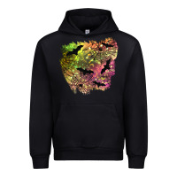 Black bat halloween patch Urban Hoodie - BundleAndBundleShop