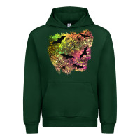 Forest Green bat halloween patch Urban Hoodie - BundleAndBundleShop
