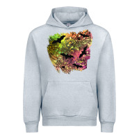 Heather Grey bat halloween patch Urban Hoodie - BundleAndBundleShop