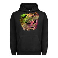 Pigment Black bat halloween patch Urban Hoodie - BundleAndBundleShop