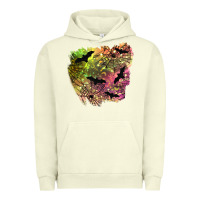 Pigment Pistachio bat halloween patch Urban Hoodie - BundleAndBundleShop