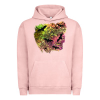 Pigment Salmon bat halloween patch Urban Hoodie - BundleAndBundleShop