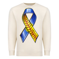 Sandshell down syndrome ribbon softball Premium Sweatshirt - texasbilliewilder