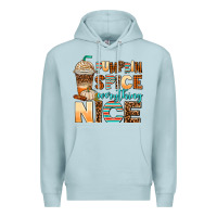 Blue Mist pumpkin spice everything nice Premium Hoodie - AdoDesignShop