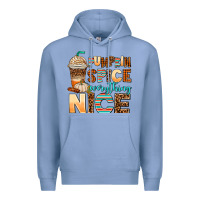 Colony Blue pumpkin spice everything nice Premium Hoodie - AdoDesignShop
