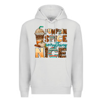 Dove Grey pumpkin spice everything nice Premium Hoodie - AdoDesignShop