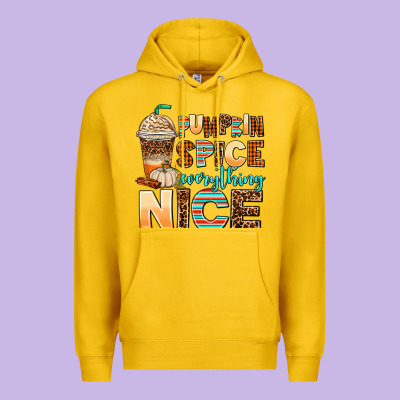 Pumpkin Spice Everything Nice Premium Hoodie Designed By Adodesignshop