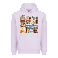 Lilac pumpkin spice everything nice Premium Hoodie - AdoDesignShop