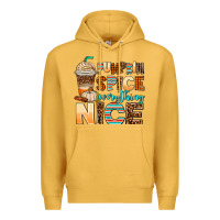 Mustard pumpkin spice everything nice Premium Hoodie - AdoDesignShop