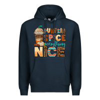 Navy pumpkin spice everything nice Premium Hoodie - AdoDesignShop