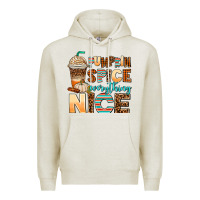 Oatmeal Heather pumpkin spice everything nice Premium Hoodie - AdoDesignShop