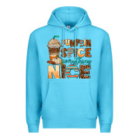 Ocean Blue pumpkin spice everything nice Premium Hoodie - AdoDesignShop