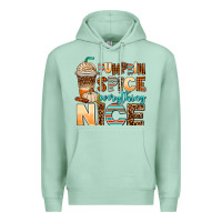 Seafoam pumpkin spice everything nice Premium Hoodie - AdoDesignShop