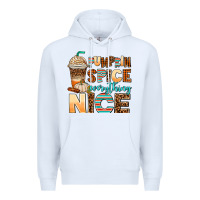 White pumpkin spice everything nice Premium Hoodie - AdoDesignShop