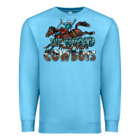 Ocean Blue the world needs more cowboys Premium Sweatshirt - Zillion Design Studio