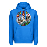 True Royal santa claus with deer christmas ornament Premium Hoodie - BundleAndBundleShop