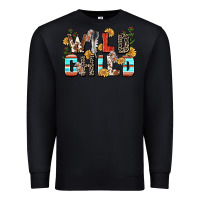 Black wild child Premium Sweatshirt - Zillion Design Studio