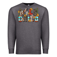 Charcoal Heather wild child Premium Sweatshirt - Zillion Design Studio