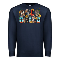 Navy wild child Premium Sweatshirt - Zillion Design Studio