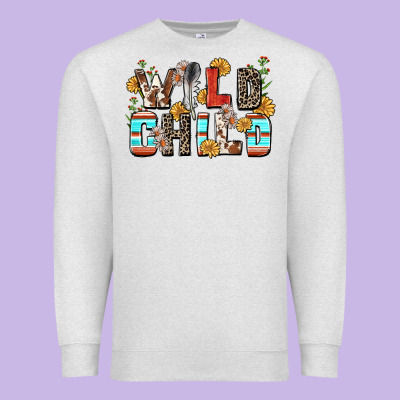 Wild Child Premium Sweatshirt Designed By Zillion Design Studio