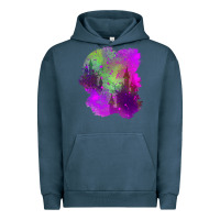 Pigment Midnight Navy castle halloween patch Urban Hoodie - BundleAndBundleShop