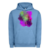 Pigment Pebble Blue castle halloween patch Urban Hoodie - BundleAndBundleShop