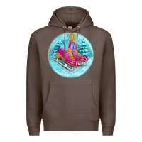 Coffee ice skate christmas ornament Premium Hoodie - BundleAndBundleShop