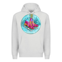 Dove Grey ice skate christmas ornament Premium Hoodie - BundleAndBundleShop