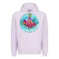Lilac ice skate christmas ornament Premium Hoodie - BundleAndBundleShop