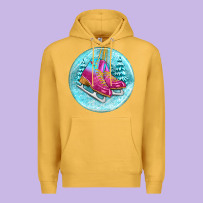 Ice Skate Christmas Ornament Premium Hoodie Designed By Bundleandbundleshop