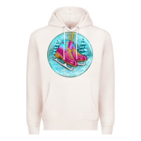 Pale Pink ice skate christmas ornament Premium Hoodie - BundleAndBundleShop