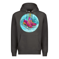 Smoke ice skate christmas ornament Premium Hoodie - BundleAndBundleShop