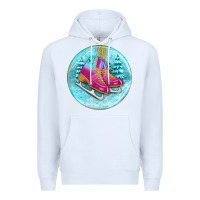 White ice skate christmas ornament Premium Hoodie - BundleAndBundleShop